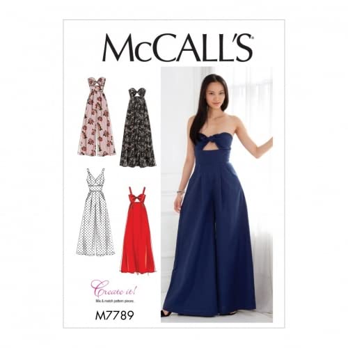 McCalls Schnittmuster 7789 Jumpsuits, Kleider E5 (42-44-46-48-50) von McCall's