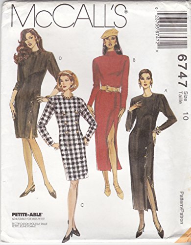 McCalls Sewing Pattern 6747 Misses Size 12 Straight Princess Seam Dress Length Options by McCall's McCalls Sewing Pattern 6747 Misses Size 12 Straight Princess Seam Dress Length Options by McCall's von McCall's