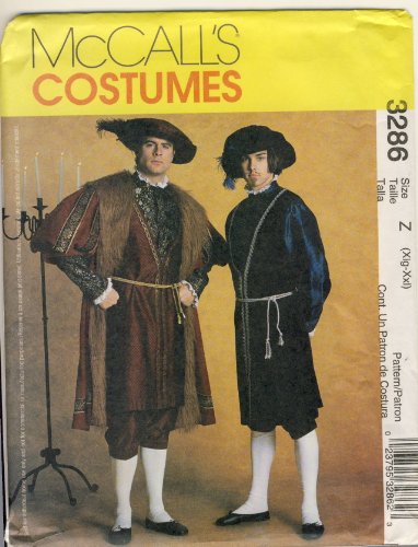 OOP McCall's Costume Pattern 3286. Men's Szs XL, XXL Tudor Costumes. Chest: 46 Through 52 by McCall's von McCall's