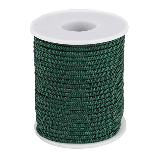 McFanBe Nylon Schnur für Halskette Armband Schmuck Herstellung von Bastelzubehör (2.8mm-65feet, Dunkelgrün) von McFanBe