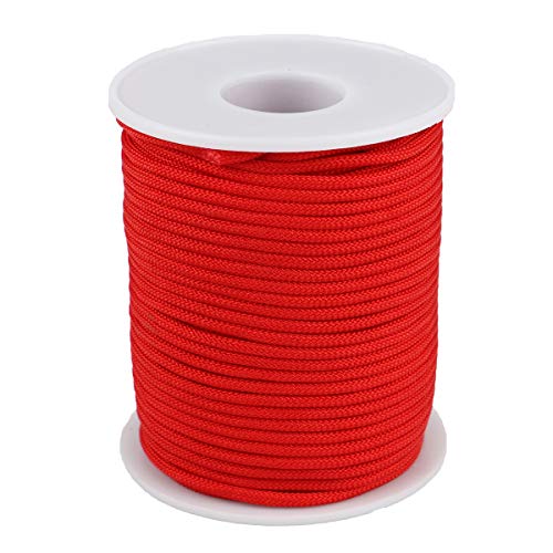 McFanBe Nylon Schnur für Halskette Armband Schmuck Herstellung von Bastelzubehör (2mm-98feet, Rot) von McFanBe