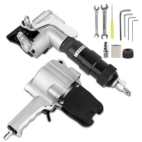 Mcamgiczin Pneumatische Stahl-Umreifungsmaschine, pneumatisches Bündelwerkzeug-Set, pneumatischer Bündelspanner und Bündelversiegeler, Umreifungswerkzeuge für 32 mm breite Metallbänder,25mm Mcamgiczin Pneumatische Stahl-Umreifungsmaschine, pneumatisches Bündelwerkzeug-Set, pneumatischer Bündelspanner und Bündelversiegeler, Umreifungswerkzeuge für 32 mm breite Metallbänder,25mm von Mcamgiczin