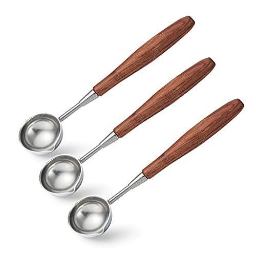 Mceal Edelstahl Wachssiegel-L?ffel mit Holzgriff, 3 St¨¹ck Mceal Edelstahl Wachssiegel-L?ffel mit Holzgriff, 3 St¨¹ck von Mceal