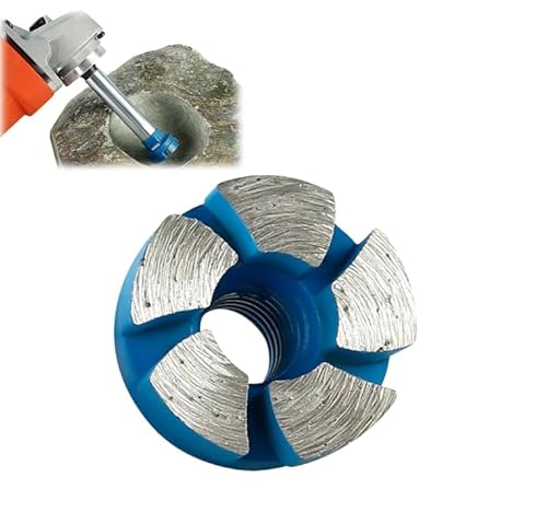 Ahtopmall 2,5 cm robuster Mini-Flachschleifkopf, Mini-Diamant-Schleifköpfe, Präzisions-Diamant-Flachschleifkopf für Winkelschleifer, für Stein, Beton, Zement von Mciluyaiio