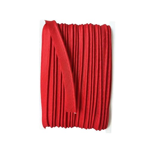 1,2 cm x 18 m Paspelkordel aus rotem Polyester zum Nähen von Kanteneinfassungen von Mcoser