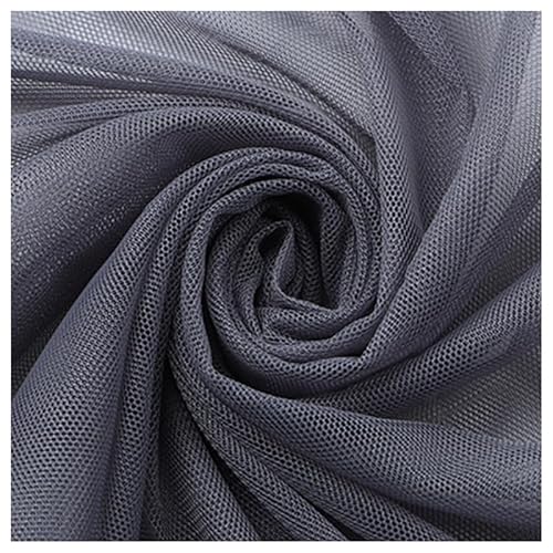 1 Meter Polyester-Netzstoff, 160 cm breit, Braut-Mesh-Schleier-Material, dunkelgrauer Netzstoff zum Nähen, Basteln 1 Meter Polyester-Netzstoff, 160 cm breit, Braut-Mesh-Schleier-Material, dunkelgrauer Netzstoff zum Nähen, Basteln von Mcoser
