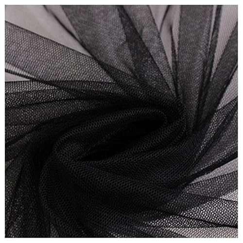 1 Meter Polyester-Netzstoff, 160 cm breit, Braut-Mesh-Schleier-Material, schwarzes Netzgewebe zum Nähen, Basteln 1 Meter Polyester-Netzstoff, 160 cm breit, Braut-Mesh-Schleier-Material, schwarzes Netzgewebe zum Nähen, Basteln von Mcoser