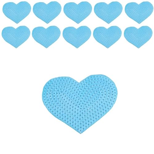 10 blaue Herz-Pailletten-Applikationen zum Aufbügeln, glitzernde Pailletten, Herz-Flicken, Applikationen, Stoffaufkleber für Kleidung, Jeans, Taschen, Hüte, Reparatur und Dekoration, 8,5 x 7 cm 10 blaue Herz-Pailletten-Applikationen zum Aufbügeln, glitzernde Pailletten, Herz-Flicken, Applikationen, Stoffaufkleber für Kleidung, Jeans, Taschen, Hüte, Reparatur und Dekoration, 8,5 x 7 cm von Mcoser