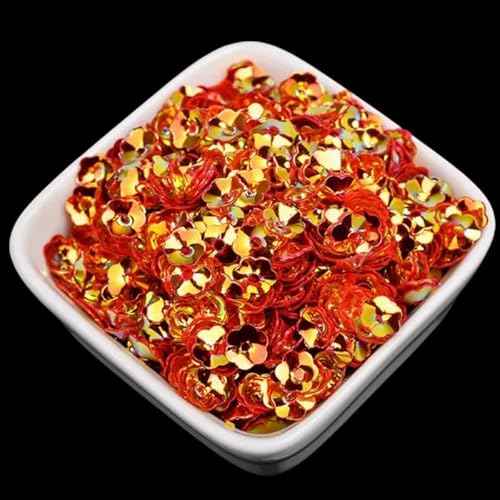 1200 Stück schillernde rote Blumen-Pailletten zum Nähen, Kunststoff-Pflaumenblütenperlen, 6 mm, Blumenscheibe, lose Pailletten für Scrapbooking, Bühnendekorationen 1200 Stück schillernde rote Blumen-Pailletten zum Nähen, Kunststoff-Pflaumenblütenperlen, 6 mm, Blumenscheibe, lose Pailletten für Scrapbooking, Bühnendekorationen von Mcoser
