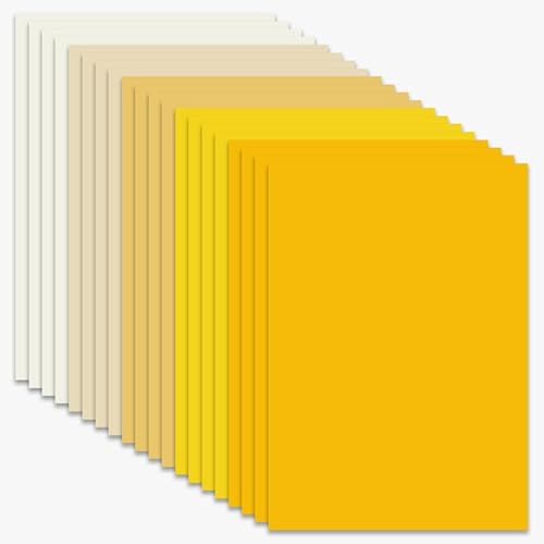 20 Blatt A4-Kartonpapier in 5 Farben, gelber Karton, 230 g, farbiger Karton für Bastelarbeiten 20 Blatt A4-Kartonpapier in 5 Farben, gelber Karton, 230 g, farbiger Karton für Bastelarbeiten von Mcoser