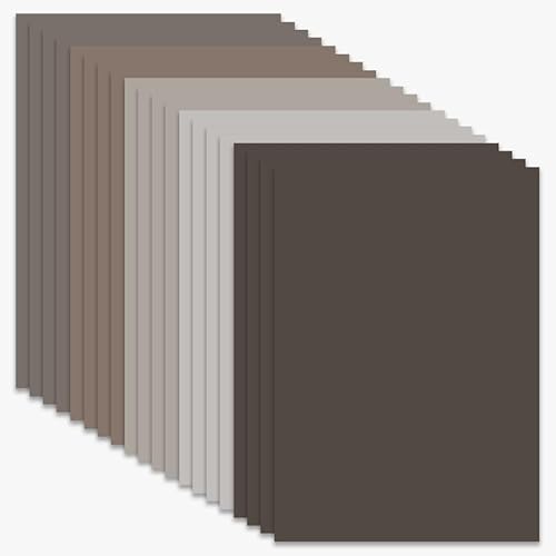 20 Blatt A4-Kartonpapier in 5 Farben, grauer Karton, 230 g, farbiger Karton für Bastelarbeiten 20 Blatt A4-Kartonpapier in 5 Farben, grauer Karton, 230 g, farbiger Karton für Bastelarbeiten von Mcoser