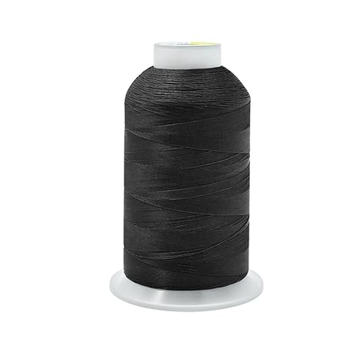 2700 Yards starkes gebundenes Nylon-Nähgarn, schwarz, Nähmaschinengarn für Polstermöbel von Mcoser