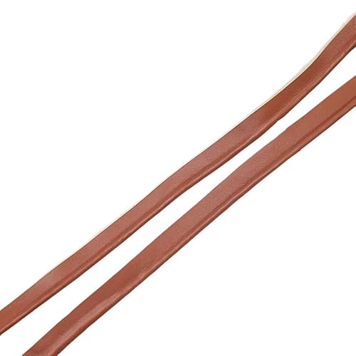 5 m x 1 cm Kunstleder-Paspelkordel zum Nähen, hellbraunes Lederpaspelband, Einfassband zum Einfassen von Kanten von Mcoser