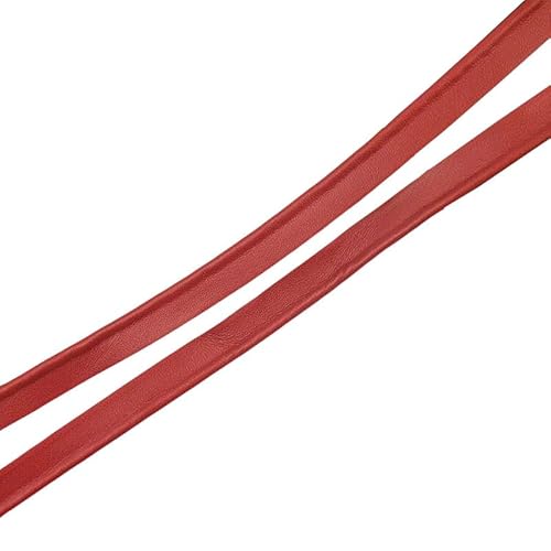 5 m x 1 cm Kunstleder-Paspelkordel zum Nähen, rotes Lederpaspelband, Einfassband zum Einfassen von Kanten 5 m x 1 cm Kunstleder-Paspelkordel zum Nähen, rotes Lederpaspelband, Einfassband zum Einfassen von Kanten von Mcoser