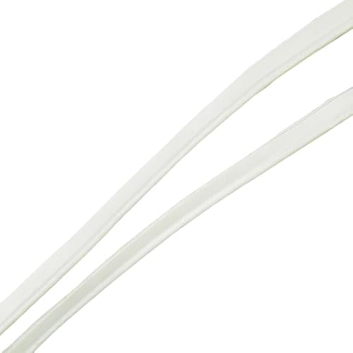 5 m x 1 cm Kunstleder-Paspelkordel zum Nähen, weißes Lederpaspelband, Einfassband zum Einfassen von Kanten von Mcoser