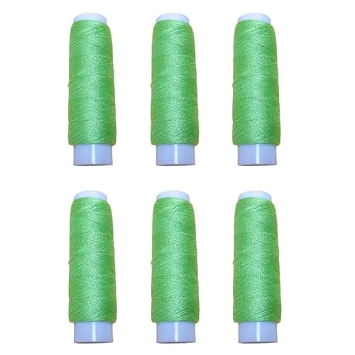 6 Rollen 130 m Polyester-Nähgarne, hellgrüne Fäden für Allzweck-Nähmaschine und Handstickerei 6 Rollen 130 m Polyester-Nähgarne, hellgrüne Fäden für Allzweck-Nähmaschine und Handstickerei von Mcoser