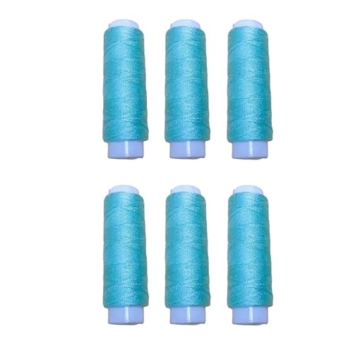 6 Rollen 130 m Polyester-Nähgarne Mintgrün Fäden für Allzweck-Nähmaschine und Handstickerei 6 Rollen 130 m Polyester-Nähgarne Mintgrün Fäden für Allzweck-Nähmaschine und Handstickerei von Mcoser