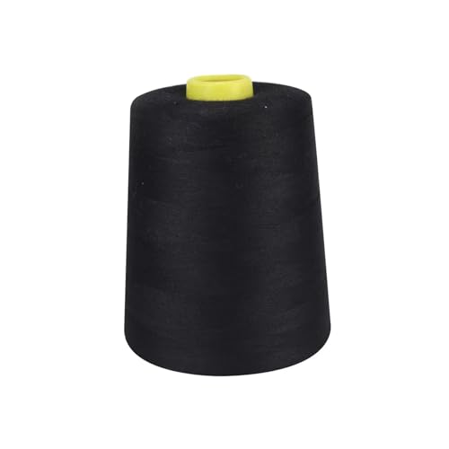 8000 Meter Polyester-Nähgarne, schwarze Fäden für Allzweck-Nähmaschine und Handstickerei, Quilten von Mcoser
