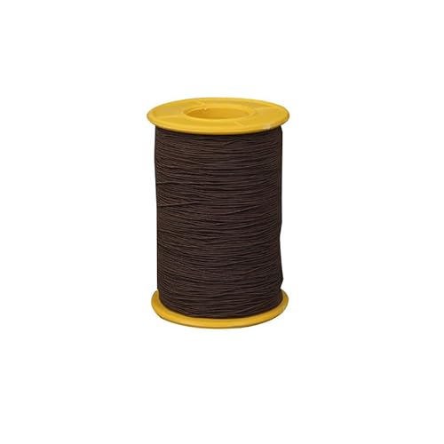 Elastisches Nähgarn zum Nähen, 0,5 mm Dicke, Kaffeebraun für Polster, Kleiderherstellung, Kurzhantel, 1 Spule von Mcoser
