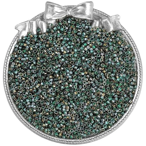 Glasperlen für Armbandherstellung, 2,5 mm Farbverlauf, Abstandshalter, Rocailles-Perlen zum Basteln, Ohrring/Halsketten, 750 Stück von Mcoser