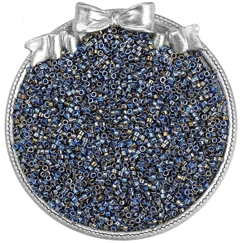 Glasperlen für Armbandherstellung, 2,5 mm Farbverlauf, Abstandshalter, Rocailles-Perlen zum Basteln, für Ohrringe, Halsketten, Perlen, 750 Stück von Mcoser