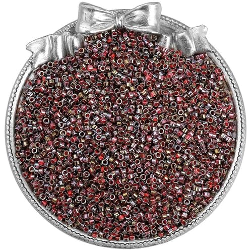 Glasperlen für Armbandherstellung, 2,5 mm Farbverlauf, Rocailles, Rocailles zum Basteln, für Ohrringe, Halsketten, Perlen, 750 Stück von Mcoser