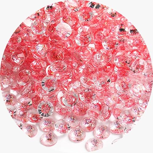 Glitzer-Strasssteine mit flacher Rückseite, 6 mm, rund, Kunstharz, für Nagelkunst, Basteln, 1000 Stück Glitzer-Strasssteine mit flacher Rückseite, 6 mm, rund, Kunstharz, für Nagelkunst, Basteln, 1000 Stück von Mcoser