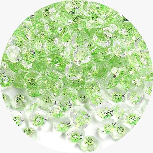 Glitzer-Strasssteine mit flacher Rückseite, 6 mm, rund, Kunstharz, für Nagelkunst, Basteln, 1000 Stück von Mcoser