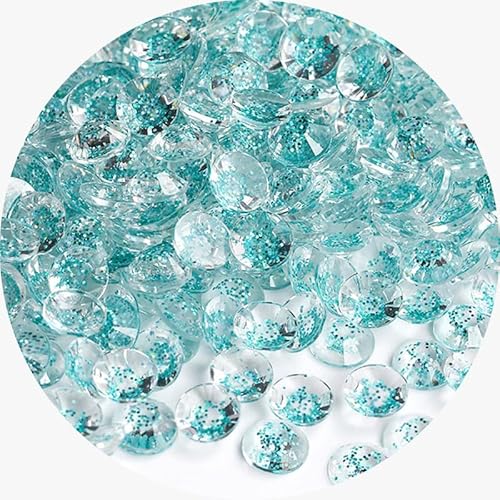 Glitzer-Strasssteine mit flacher Rückseite, 6 mm, rund, Kunstharz, für Nagelkunst, Basteln, 1000 Stück von Mcoser