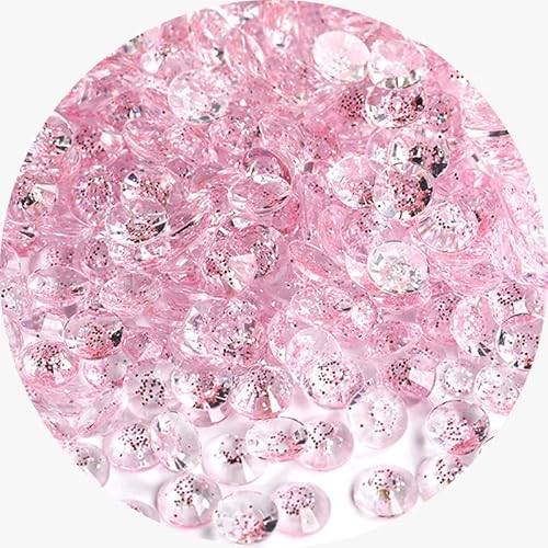 Glitzer-Strasssteine mit flacher Rückseite, 6 mm, rund, Kunstharz, für Nagelkunst, Basteln, 1000 Stück Glitzer-Strasssteine mit flacher Rückseite, 6 mm, rund, Kunstharz, für Nagelkunst, Basteln, 1000 Stück von Mcoser