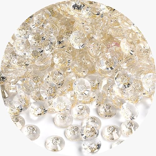 Glitzer-Strasssteine mit flacher Rückseite, 6 mm, runde Edelsteine, Harz, Strasssteine für Nagelkunst, Basteln, 1000 Stück von Mcoser