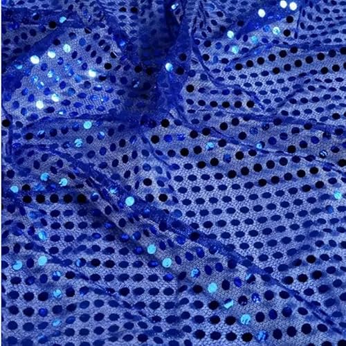 Glitzernder Paillettenstoff mit Punkt, 1,1 m breit, marineblau, glitzernd, Netzstoff für Glitzerkleidung, Bühne, Kostüm-Dekoration, 1 m Glitzernder Paillettenstoff mit Punkt, 1,1 m breit, marineblau, glitzernd, Netzstoff für Glitzerkleidung, Bühne, Kostüm-Dekoration, 1 m von Mcoser