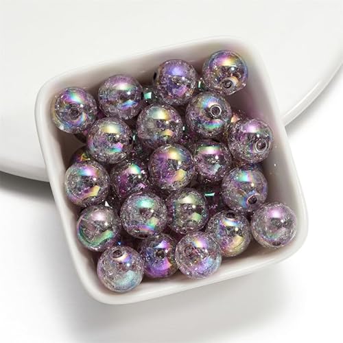 Runde Glitzer-Acrylperlen, Craquelle-Perlen, 16 mm, Grau, lose Perlen zum Basteln, 20 Stück Runde Glitzer-Acrylperlen, Craquelle-Perlen, 16 mm, Grau, lose Perlen zum Basteln, 20 Stück von Mcoser