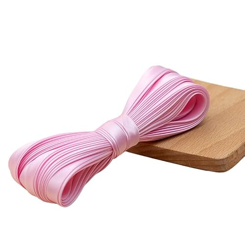 Satin-Paspelband zum Nähen, 1 cm breit, Satin-Paspelband zum Trimmen, Rosa, 10 m Satin-Paspelband zum Nähen, 1 cm breit, Satin-Paspelband zum Trimmen, Rosa, 10 m von Mcoser