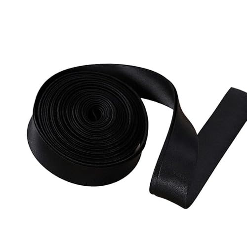 Satinpaspelband zum Nähen, 2 cm breit, Satin-Spritzband zum Trimmen, 5 m, Schwarz Satinpaspelband zum Nähen, 2 cm breit, Satin-Spritzband zum Trimmen, 5 m, Schwarz von Mcoser