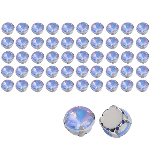 Strasssteine zum Aufnähen, für Kleidung, Klauen, flache Rückseite, Kristall, 10 mm, zum Nähen, Nagelkunst, Schuhe, Taschendekoration, Hellblau, 50 Stück Strasssteine zum Aufnähen, für Kleidung, Klauen, flache Rückseite, Kristall, 10 mm, zum Nähen, Nagelkunst, Schuhe, Taschendekoration, Hellblau, 50 Stück von Mcoser
