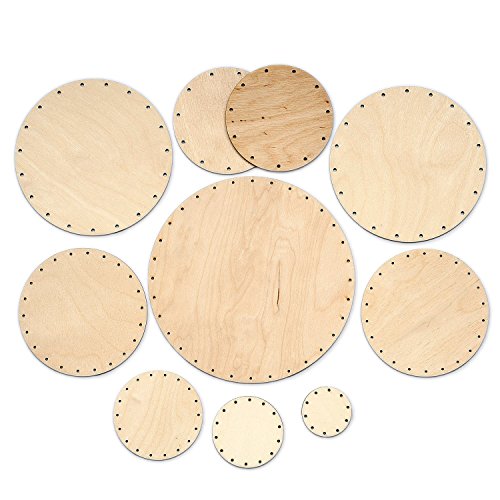 Zita's Creative Korbboden Set rund, groß für Peddigrohr 2mm und 3mm - Flechten, Korbflechten, Schilf Set, Peddigrohr, Flechtmaterial, Flechtset, Rattan von Mcties