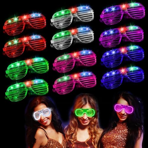 MeYuxg 12 Stück Led Brille, Partybrille, Leuchtbrille, Leuchtbrillen für Party, Disco Brille, Lustige Brillen, Led Brillen für Party, Leuchtende Brille für Geburtstag Karneval Urlaub Party Dekoration MeYuxg 12 Stück Led Brille, Partybrille, Leuchtbrille, Leuchtbrillen für Party, Disco Brille, Lustige Brillen, Led Brillen für Party, Leuchtende Brille für Geburtstag Karneval Urlaub Party Dekoration von MeYuxg