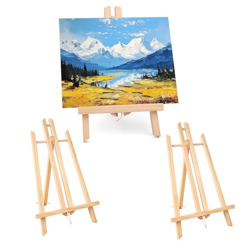 Tischstaffelei Holz Staffelei Tisch Klein 30 x 19 cm, 3 Stück Leinwand Ständer Display Holzstaffelei für Gemälde, Fotos Aufstellen, Bilderrahmen Tischstaffelei Holz Staffelei Tisch Klein 30 x 19 cm, 3 Stück Leinwand Ständer Display Holzstaffelei für Gemälde, Fotos Aufstellen, Bilderrahmen von MeYuxg