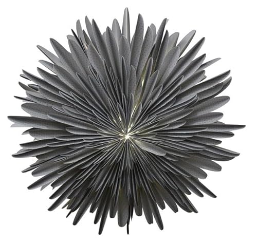 Mea-Living Stella Dalia grau 60 cm, Papierblume aus festem Papier - Leuchtstern, Papierstern, Weihnachtsstern von Mea-Living