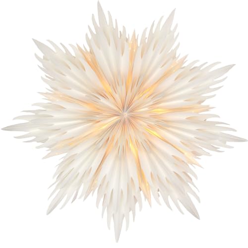 Mea-Living Stella Rosalia weiß 60 cm, Papierblume aus festem Papier - Leuchtstern, Papierstern, Weihnachtsstern Mea-Living Stella Rosalia weiß 60 cm, Papierblume aus festem Papier - Leuchtstern, Papierstern, Weihnachtsstern von Mea-Living