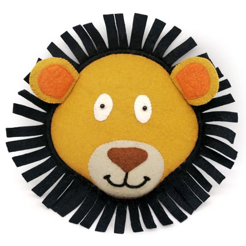 Mealini Tierkopf LÖWE, 3D Wanddekoration aus Wollfilz, 43 x 43 cm, Deko für Kinderzimmer Wand Mealini Tierkopf LÖWE, 3D Wanddekoration aus Wollfilz, 43 x 43 cm, Deko für Kinderzimmer Wand von Mealini