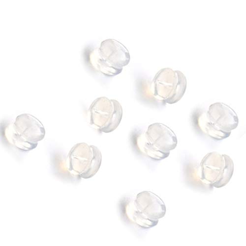 10 Stück Ohrring Back Plugs Sicherheit Transparent Stopper Ohrringe Kappen Weichheit Praktische Erkenntnisse Tube Silikon Ohrstöpsel von Mealoodiousmusea