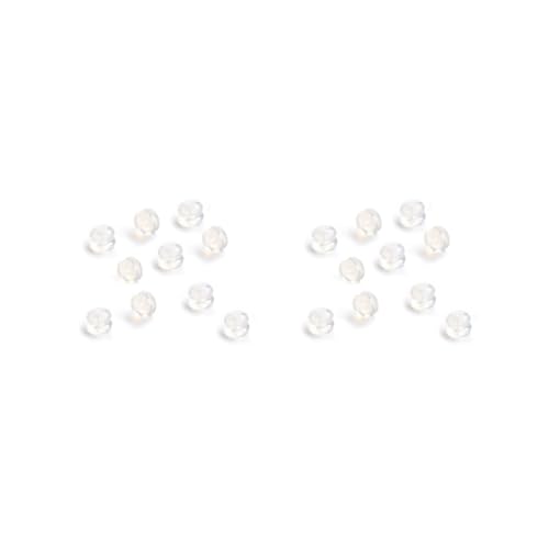 2 Set 10 Stück Ohrring Back Plugs Sicherheit Transparent Stopper Ohrringe Kappen Weichheit Praktische Erkenntnisse Tube Silikon Ohrstöpsel von Mealoodiousmusea