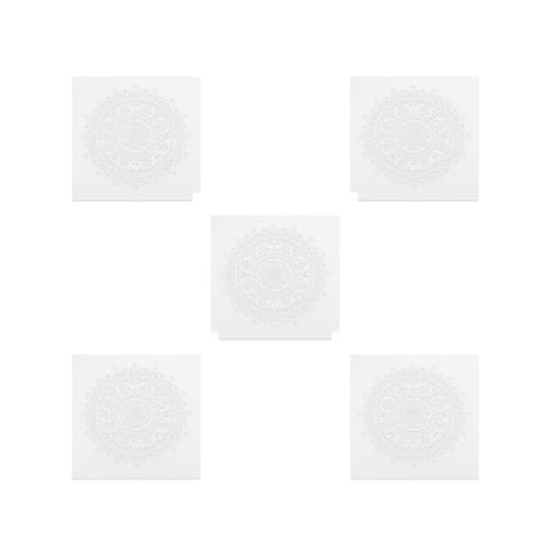 5er-Set Malschablonen – Sparen Sie Zeit und Ärger mit DIY-Set A3 Poster Druck Harz Poster Drucke Mandala Metall einschließlich Holz, 3-30 x 30 cm von Mealoodiousmusea
