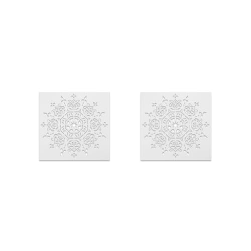 Malschablonen-Set mit 2 Malschablonen – Sparen Sie Zeit und Ärger mit DIY-Set, A3-Posterdruck, Harz-Poster, Drucke, Mandala, Metall, einschließlich Holz, 2–30 x 30 cm von Mealoodiousmusea