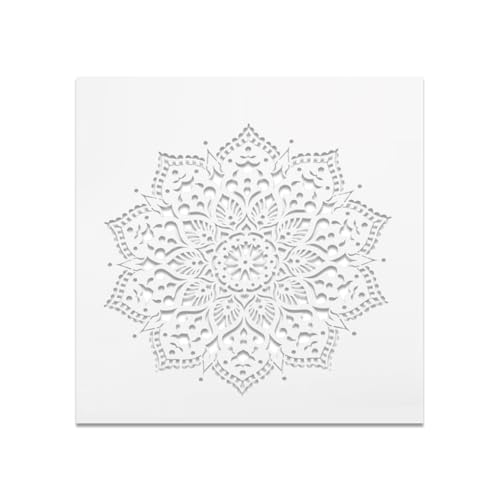 Malschablonen - Sparen Sie Zeit und Ärger mit DIY-Set A3 Poster Druck Harz Poster Drucke Mandala Metall einschließlich Holz, 1-30 * 30 cm von Mealoodiousmusea