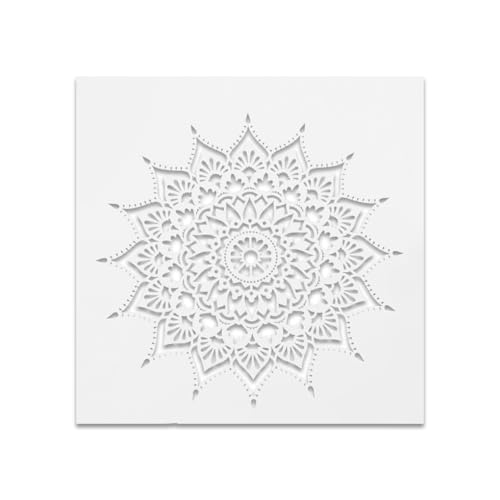 Malschablonen - Sparen Sie Zeit und Ärger mit DIY-Set A3 Poster Druck Harz Poster Drucke Mandala Metall einschließlich Holz, 4-30 * 30 cm von Mealoodiousmusea