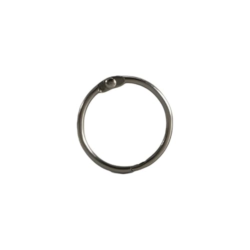 Metall-Binderinge, Kreisöffnung, lose Blätter, Klappkarten, Sammelalbum, Album, Innenseite, 20 mm, 50 Stück von Mealoodiousmusea
