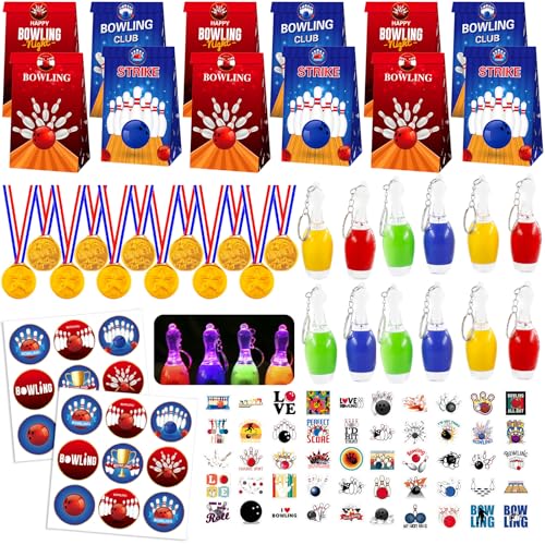 104 Stück Bowling Mitgebsel Kindergeburtstag Medaillen Bowling Bowlingkugel Schlüsselanhänger Mitgebsel Tüten Sticker Geschenktüten Kinder Mädchen Jungen Geburtstag Deko Party Give Aways 104 Stück Bowling Mitgebsel Kindergeburtstag Medaillen Bowling Bowlingkugel Schlüsselanhänger Mitgebsel Tüten Sticker Geschenktüten Kinder Mädchen Jungen Geburtstag Deko Party Give Aways von Meanju